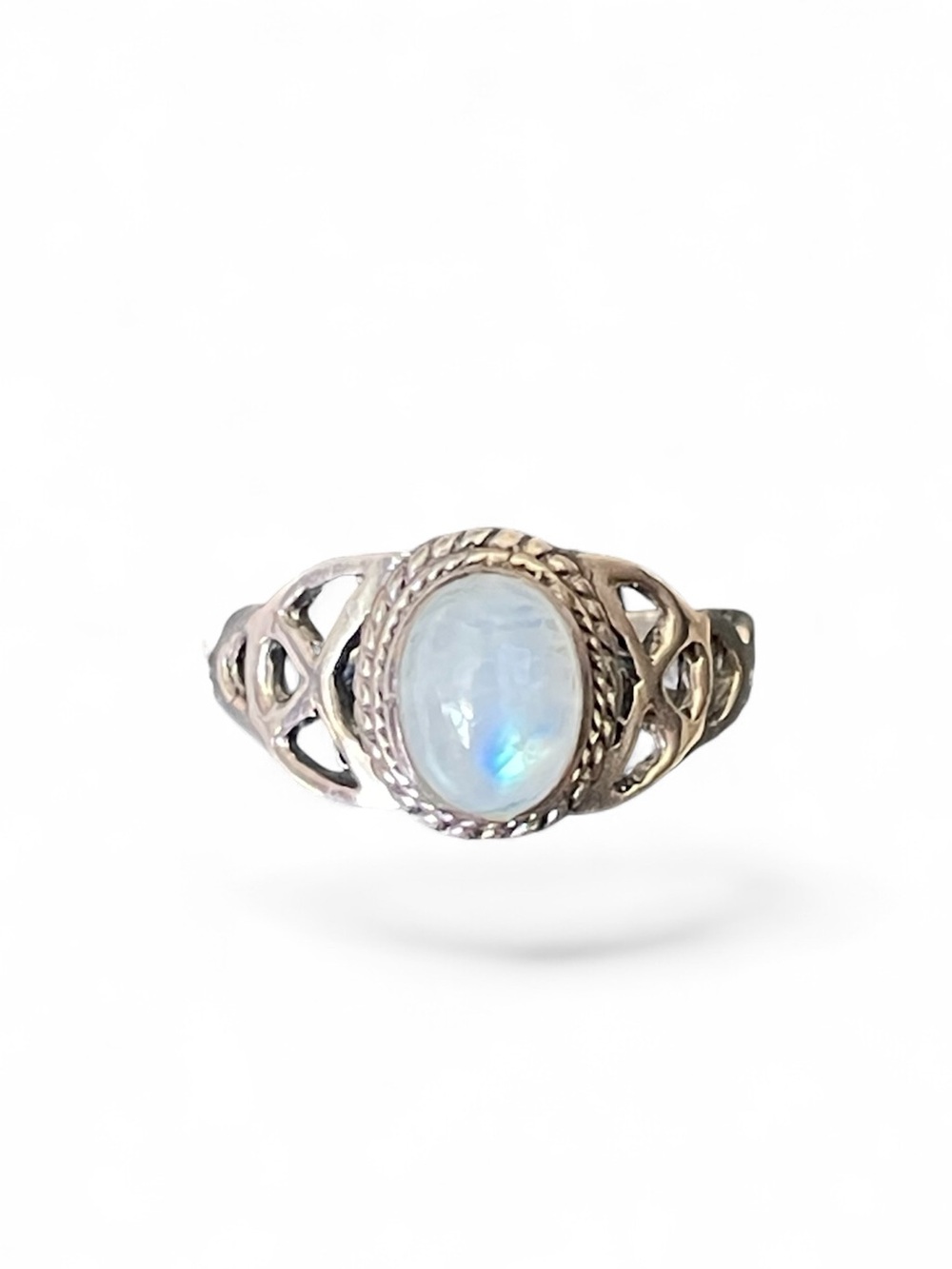 “BOHO” 925 Sterling silver Moonstone Ring Available in US: 7, 8, 9
